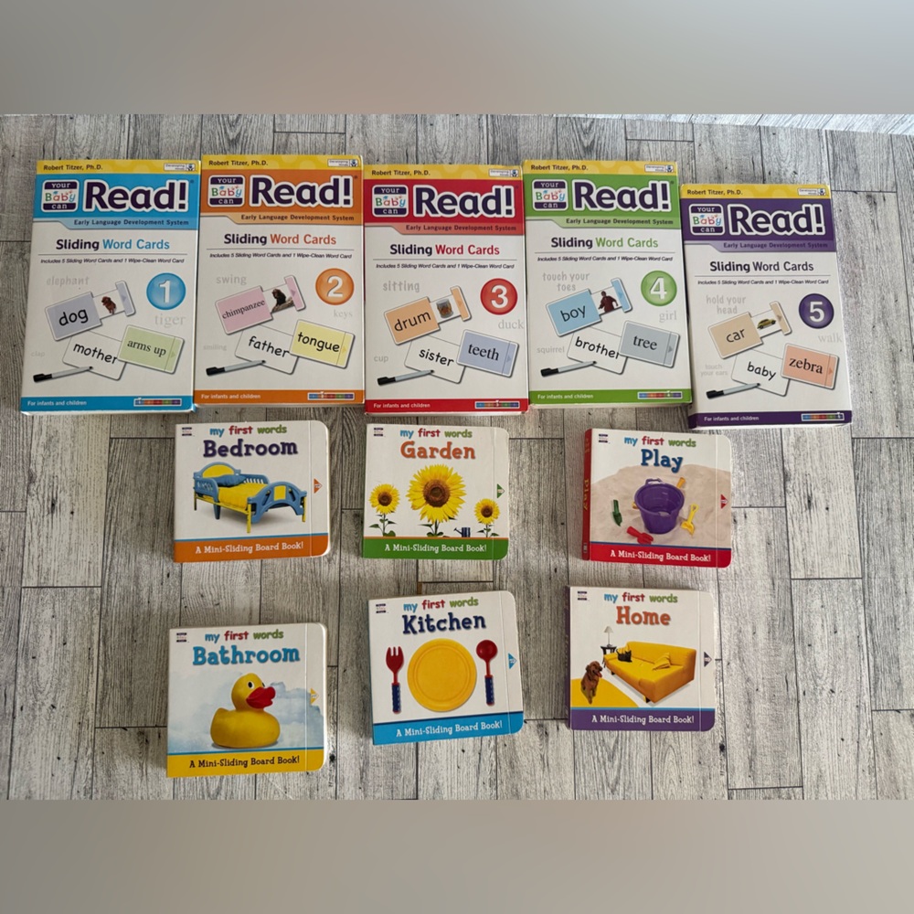 Your Baby Can read as seen on TV Dr. Robert Titzer set of books and cards